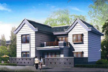 新農(nóng)村改造自建二層別墅設(shè)計(jì)圖，帶小院子，獨(dú)門獨(dú)戶，經(jīng)濟(jì)實(shí)用