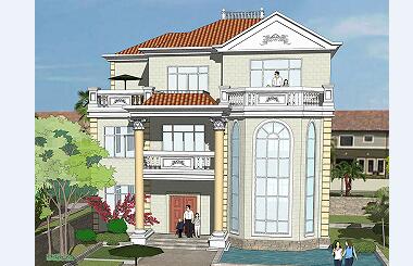 精品三層自建房屋設(shè)計(jì)圖，含全套施工圖紙，豪華戶型