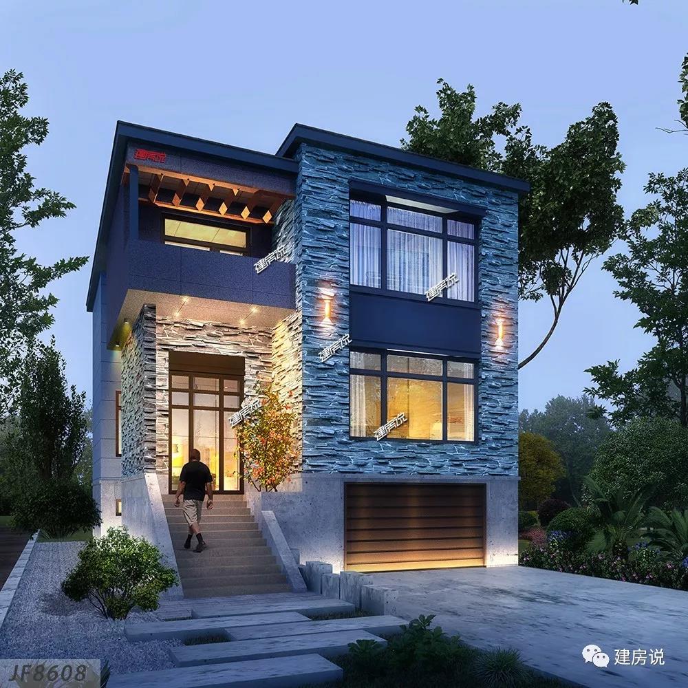 糟了，是心動(dòng)的感覺，這款帶車庫的現(xiàn)代風(fēng)別墅美極了！