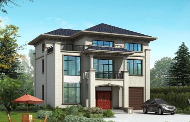 三層新中式自建別墅設(shè)計(jì)圖，14*12m，50萬(wàn)左右建高端別墅