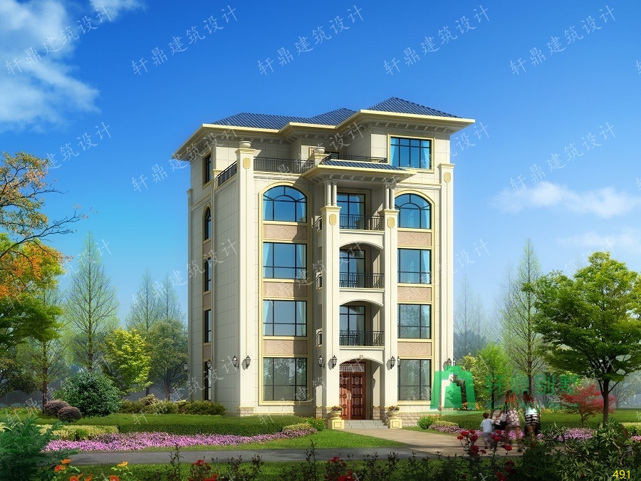 四層半自建房屋設計圖，占地180平方米，適合做民宿