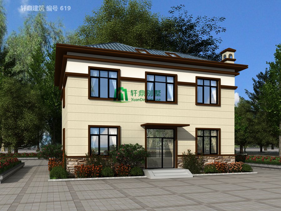 新中式二層自建別墅設(shè)計(jì)圖，含全套完善施工圖紙4.jpg