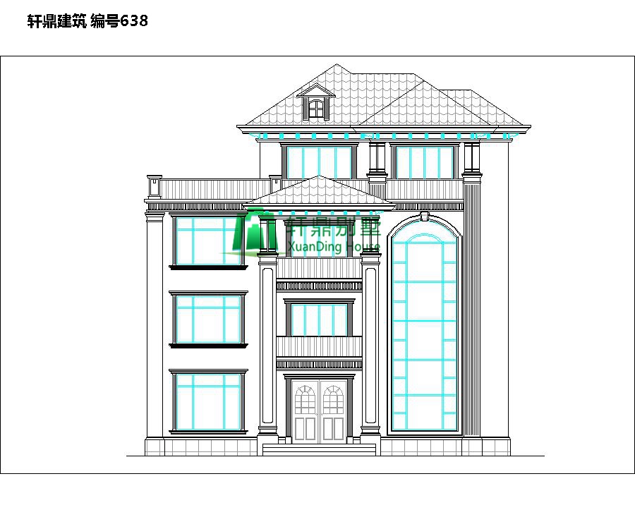 經(jīng)典四層自建別墅設(shè)計圖1.jpg