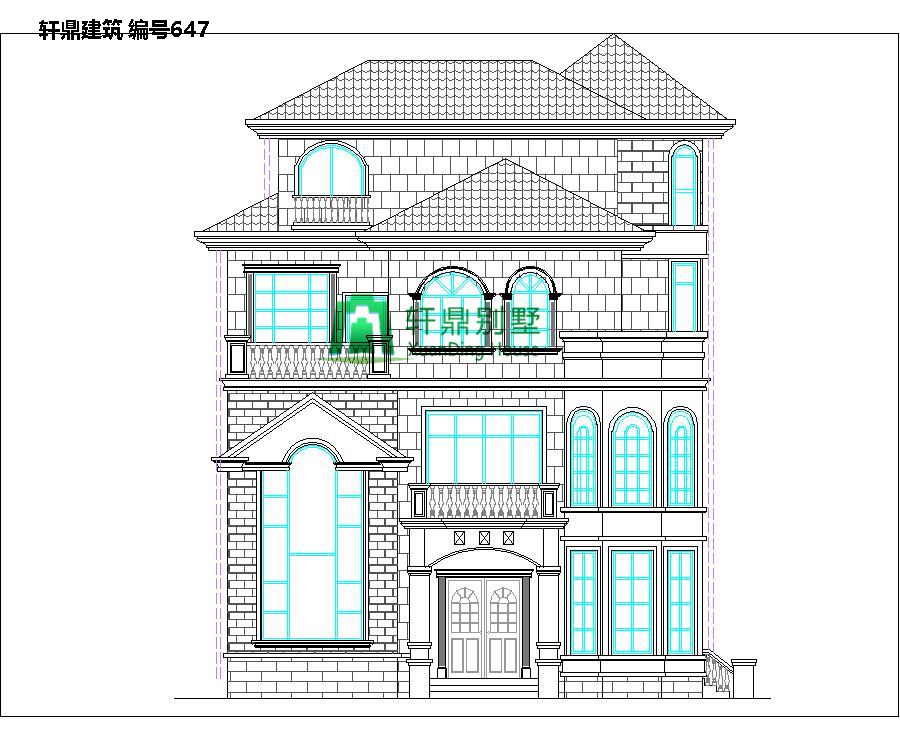 歐式三層半自建別墅設(shè)計圖1.jpg