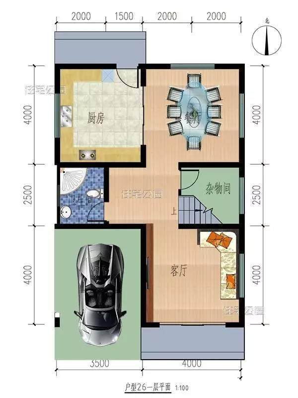 農(nóng)村常見的宅基地大多是100平上下，今天推薦的這2套別墅戶型占地不到100平，卻是外觀精美布局實用，一起來看下吧！