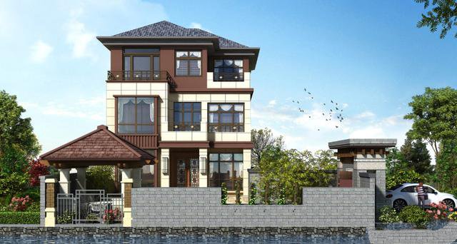 在農(nóng)村是各家各戶的自建房屋，塔樓看上去更有獨立性，樣式也更獨特!