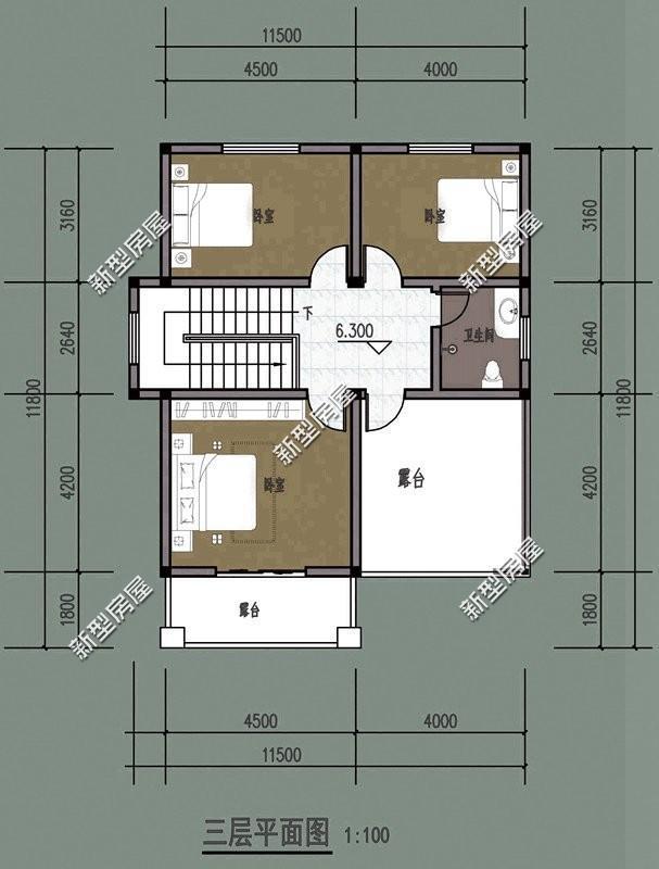 今天新型房屋為大家展示幾套帶堂屋的房屋設(shè)計圖紙，不同的人有不同的審美，不知道你會喜歡哪一套呢？