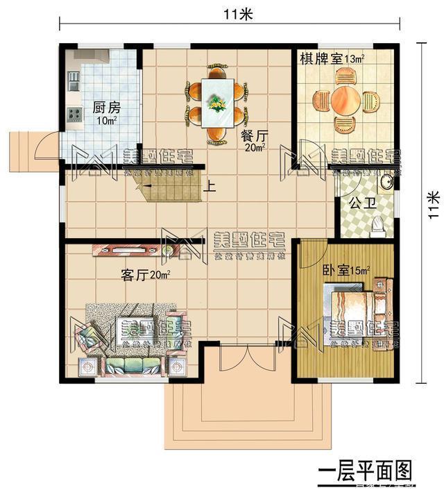 今天就給大家分享一套自建房3層戶型占地只需11米X11米，符合很多地區(qū)農(nóng)村宅基地標(biāo)準(zhǔn)!