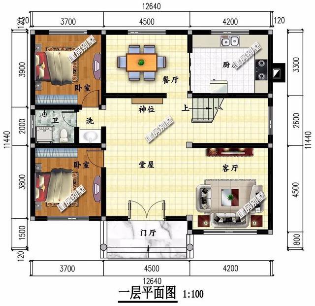 兩棟別墅外觀設(shè)計都非常漂亮，布局也是極盡合理，造價20多萬，建一棟這樣的別墅在老家，真的很有面子。