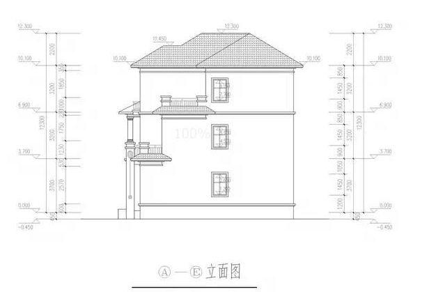 推薦一款三層的自建房，四開間的結(jié)構(gòu)這樣的設(shè)計(jì)方案，帶立面效果圖，看起來(lái)更加的直觀!