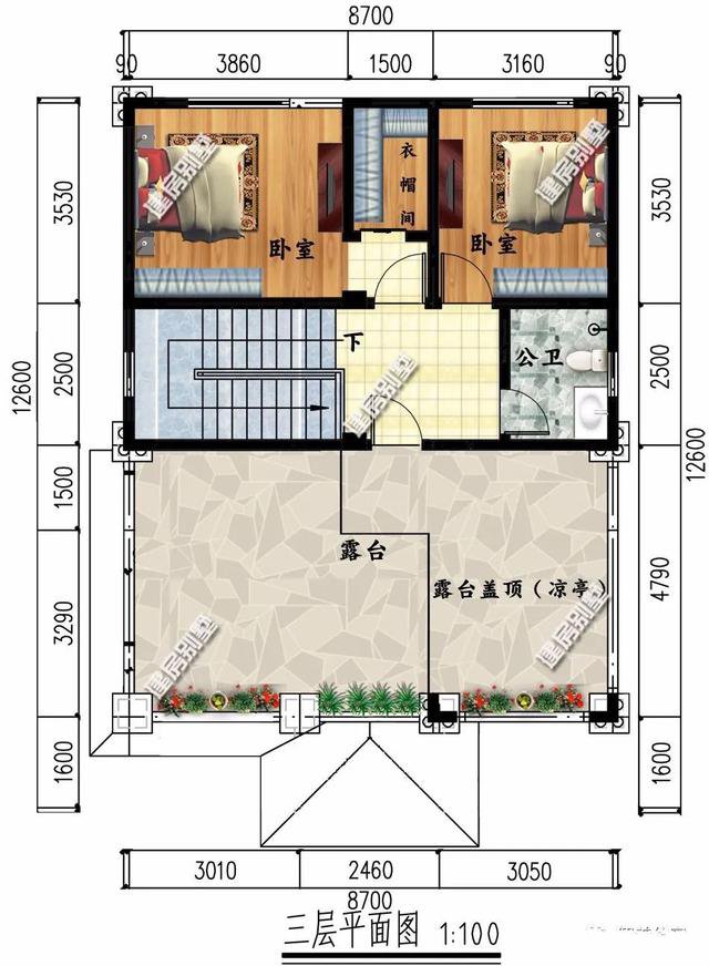 兩棟別墅面寬尺寸都不大，造價(jià)不高，但外形都很好，有時(shí)候宅基地小也并不是一個(gè)劣勢(shì)