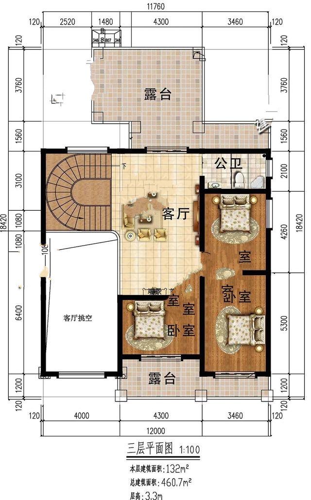 　農(nóng)村住宅圖紙：帶車庫(kù)的農(nóng)村別墅，燕價(jià)值與力量并存，勢(shì)頭強(qiáng)勁