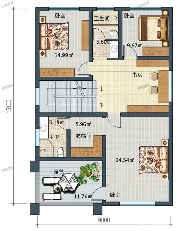 一樓、二樓和三樓都有漂亮的鄉(xiāng)村別墅。你更喜歡哪個(gè)？