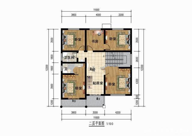 新農(nóng)村二層半別墅設(shè)計圖，占地面積140平左右，采用的是磚混的結(jié)構(gòu)形式,外觀時尚漂亮!
