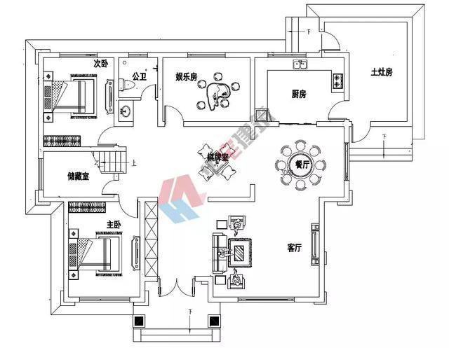 我們推薦一款新中式帶土灶二層別墅，占地180平米實用又經(jīng)濟,帶土廚房的大陽臺!