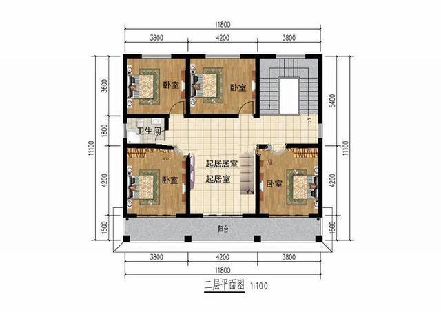 如果自己的地基有這么大的話，在農(nóng)村建一棟這樣的別墅，獨棟獨院，一家人住著溫馨舒適，豈不是美哉