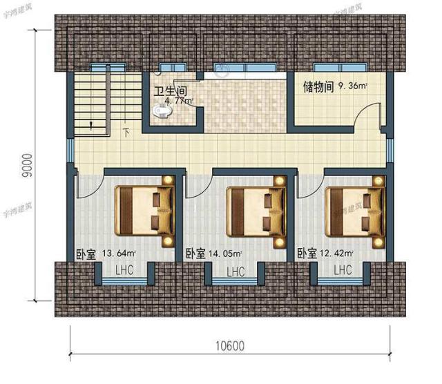 今天就推薦這套非常大氣實(shí)用的二層農(nóng)村別墅戶型，建造它，不僅有面子，還能讓你更加輝煌騰達(dá)。