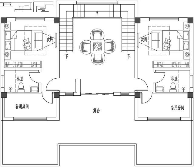 建筑為新中式風格，整體色調以簡潔的高級灰為主，與周邊環(huán)境相呼應,新中式別墅外觀更加寬敞，美麗的風景盡收眼底！
