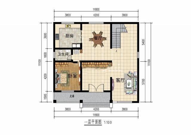 該結構采用磚混結構。這座別墅建得很小。設計造價約為25萬元，適合全國各地!