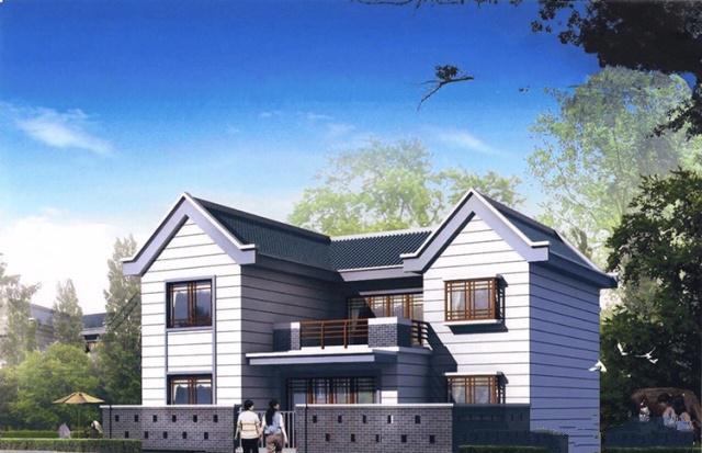 在農(nóng)村建房不需要豪華、簡單實用、居住舒適，而且可以過上好的生活。外觀素雅，色彩明快，房間尺度設(shè)計恰當，空間利用率高，時代氣息濃郁