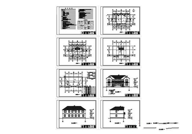 　　精致簡(jiǎn)潔的閣樓式雙層別墅設(shè)計(jì)及效果圖，想建房的可以看看！