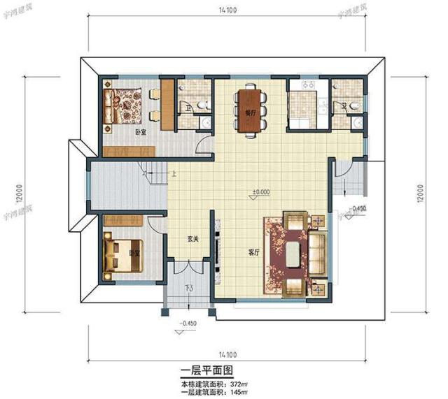 房子是必需品，無論如何，一個人一生都必須有一所屬于自己的房子。鄉(xiāng)村別墅設(shè)計方案的首選，這種布局能滿足你的生活！