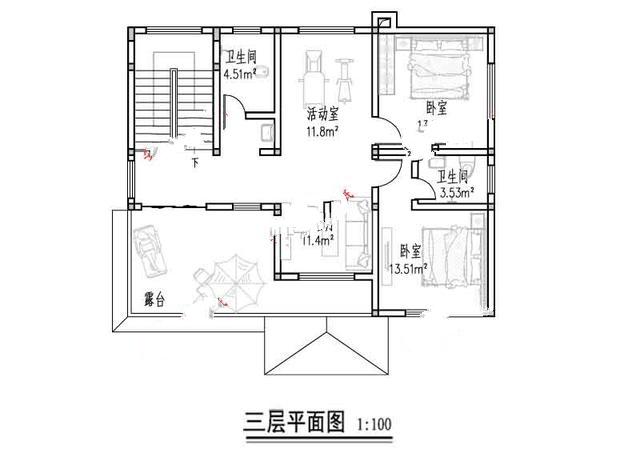 新農(nóng)村二樓半別墅的照片。在鄉(xiāng)下建一座會讓人羨慕的！