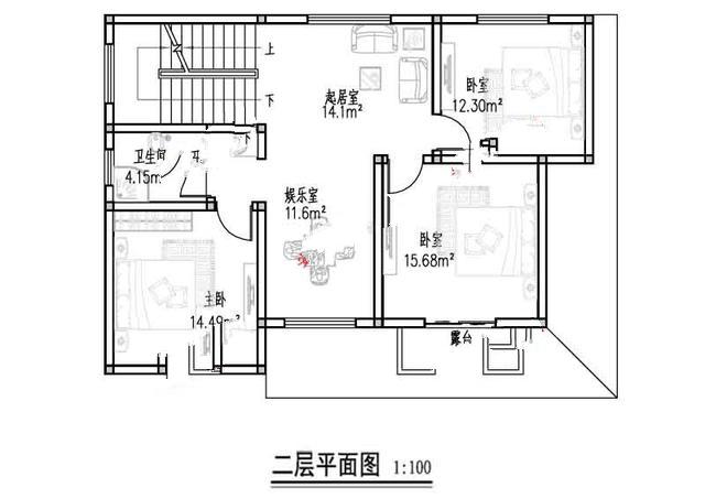 新農(nóng)村二樓半別墅的照片。在鄉(xiāng)下建一座會讓人羨慕的！