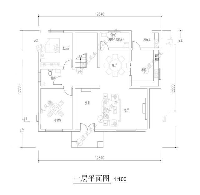 　圖紙推薦：12.8mx12.2m三層新中式圖紙，2020經(jīng)典之作，喜歡來欣賞吧！