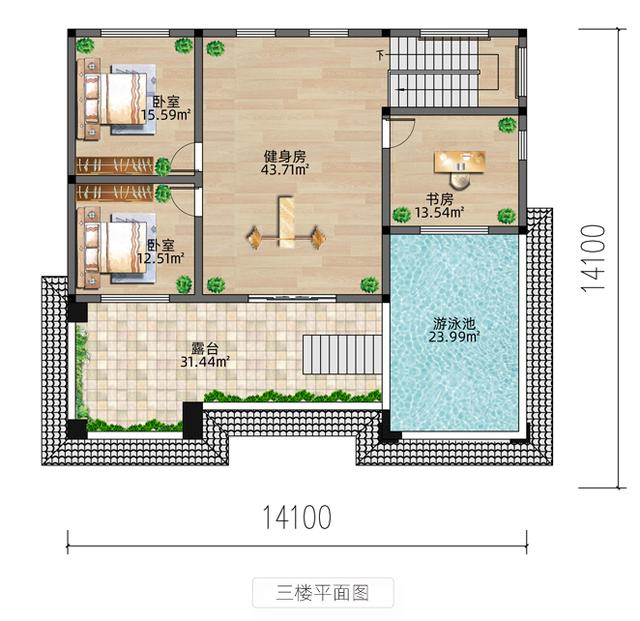屋頂游泳池不是夢(mèng),這樣的農(nóng)村別墅比國(guó)外好百倍 !