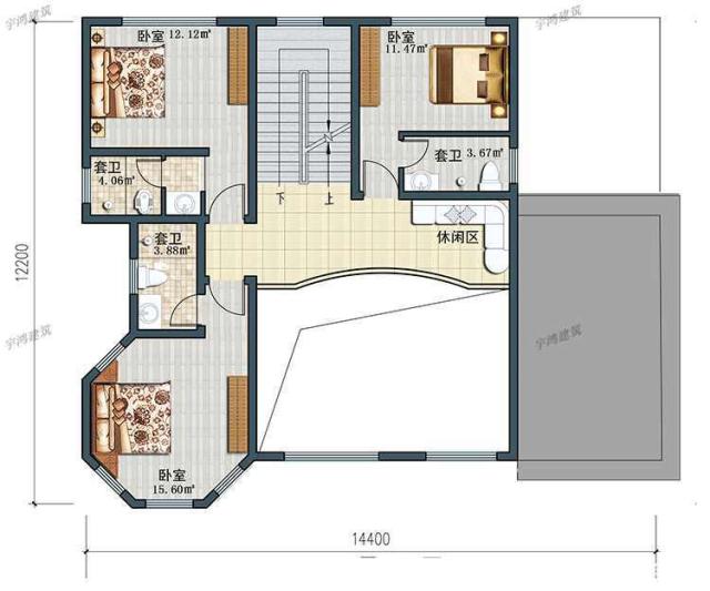 今天，我推薦這種非常大氣和實(shí)用的兩層鄉(xiāng)村別墅類型。建造它不僅能挽回面子，還能讓你更加輝煌。