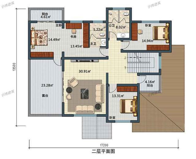三幅新農(nóng)村自建房屋設(shè)計圖，一幅在家鄉(xiāng)，不用擔(dān)心相親。
