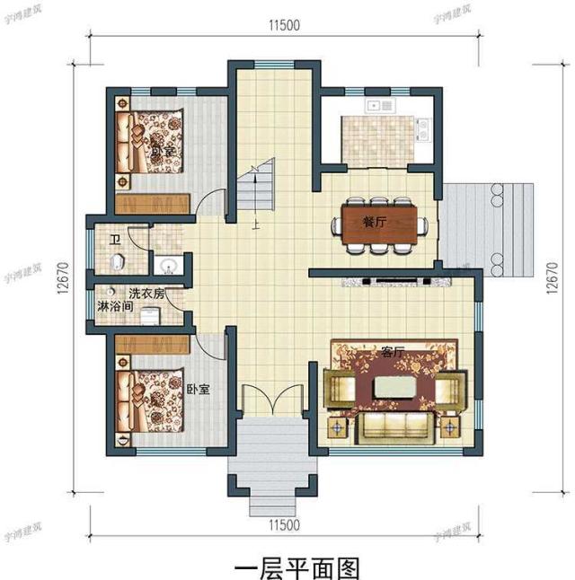 三幅新農(nóng)村自建房屋設(shè)計圖，一幅在家鄉(xiāng)，不用擔(dān)心相親。
