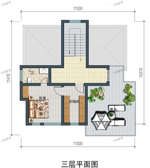 三幅新農(nóng)村自建房屋設(shè)計圖，一幅在家鄉(xiāng)，不用擔(dān)心相親。