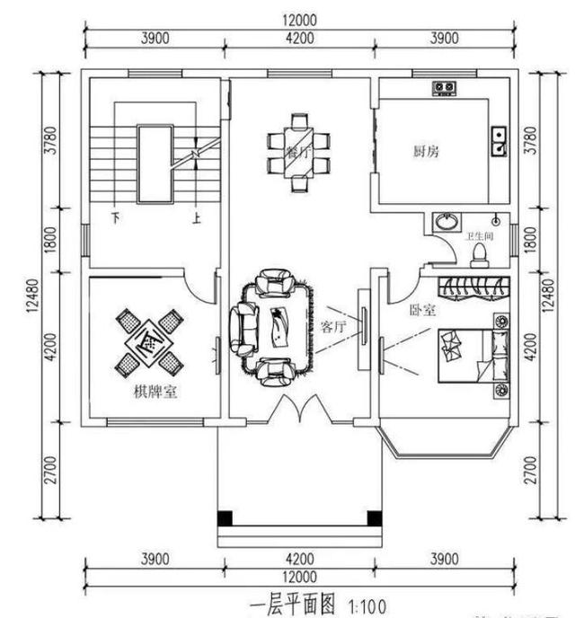 　一棟農(nóng)村自建別墅的實景是12米寬，二樓有一個車庫。費用是40萬元。值得嗎？