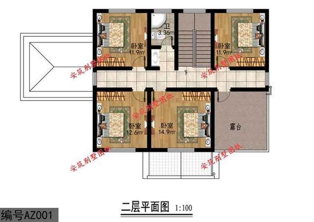 五種農(nóng)村實(shí)用住宅設(shè)計(jì)圖紙