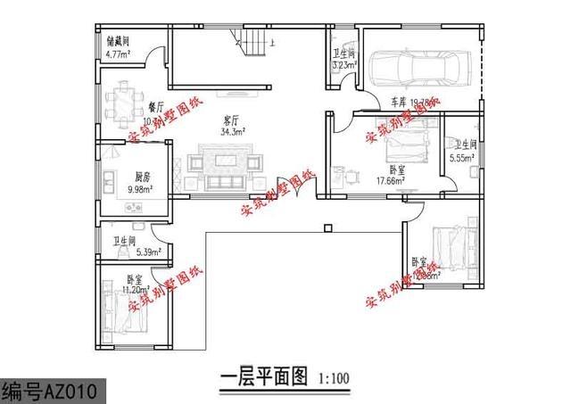 五種農(nóng)村實(shí)用住宅設(shè)計(jì)圖紙