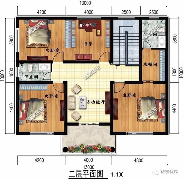 簡單的第一層和一個(gè)美麗的第二層。