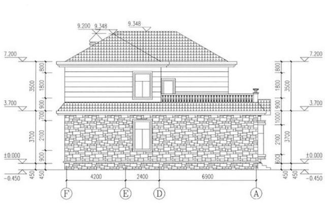 二樓經(jīng)典的農(nóng)村自建房屋