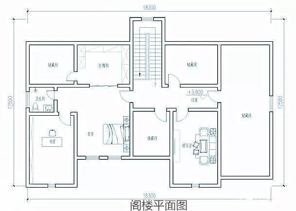 農(nóng)村一樓五棟別墅設(shè)計(jì)圖紙