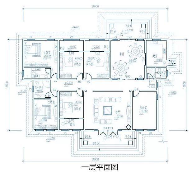 農(nóng)村一樓五棟別墅設(shè)計(jì)圖紙