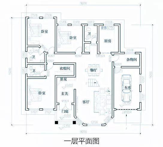 農(nóng)村一樓五棟別墅設(shè)計(jì)圖紙