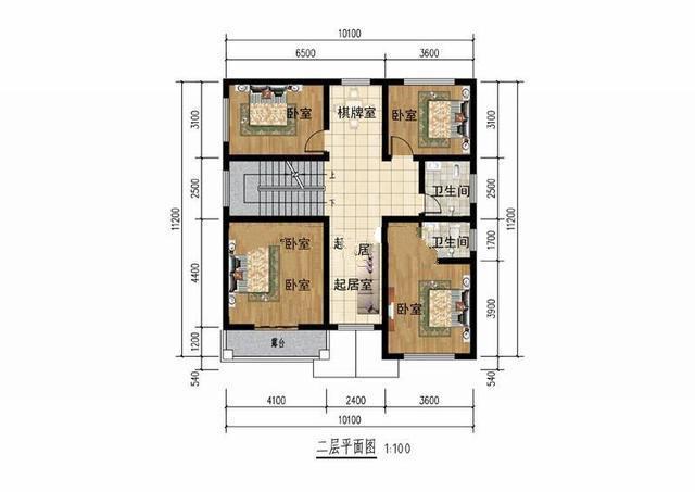 農(nóng)村15萬元二層建筑圖