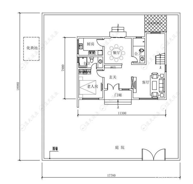 11.3 m x8.5 m新型現(xiàn)代農(nóng)村自建建筑設(shè)計(jì)