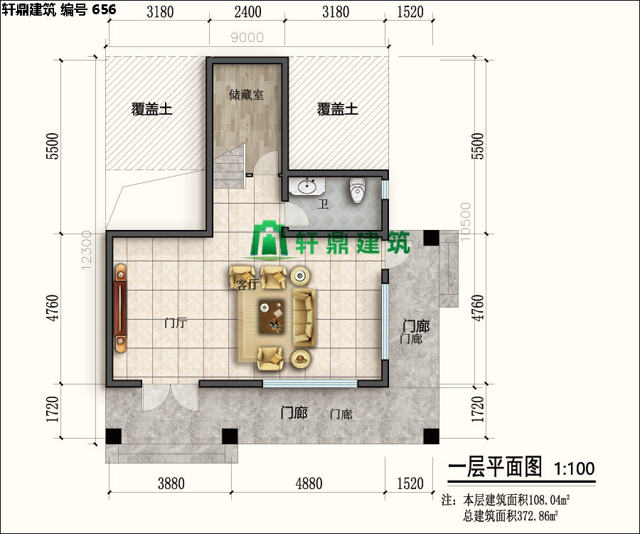 經(jīng)典四層紅磚別墅設(shè)計施工全套圖紙01.jpg