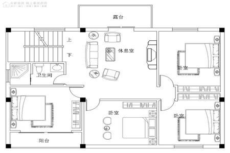 100平方米的小家庭鄉(xiāng)村自建設(shè)計圖