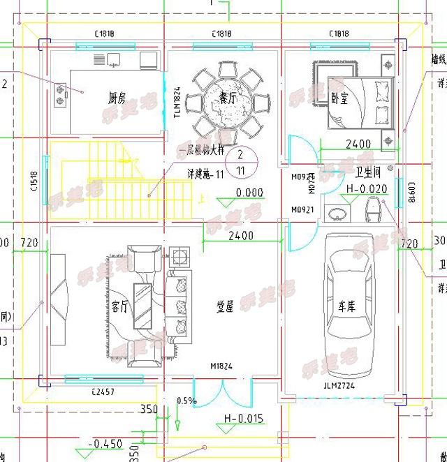 11x11兩層農村自建房