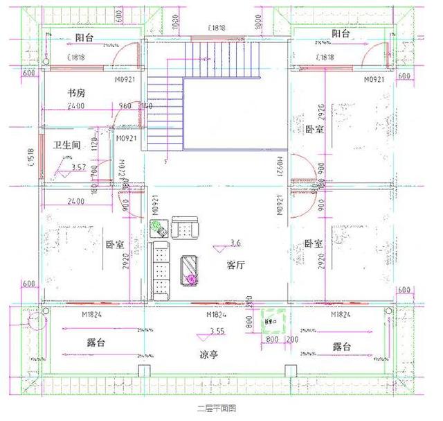 12米長(zhǎng)的兩層平房