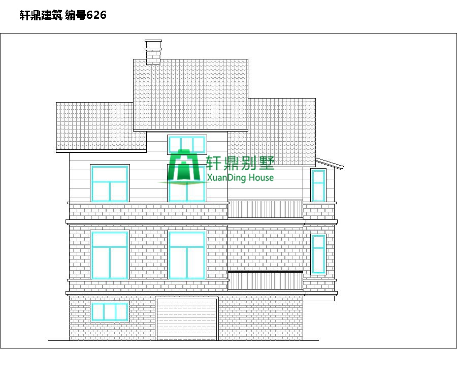 農(nóng)村小戶型有車庫別墅的設(shè)計(jì)圖