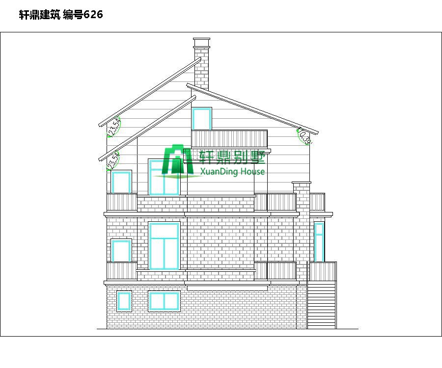 農(nóng)村小戶型有車庫別墅的設(shè)計(jì)圖